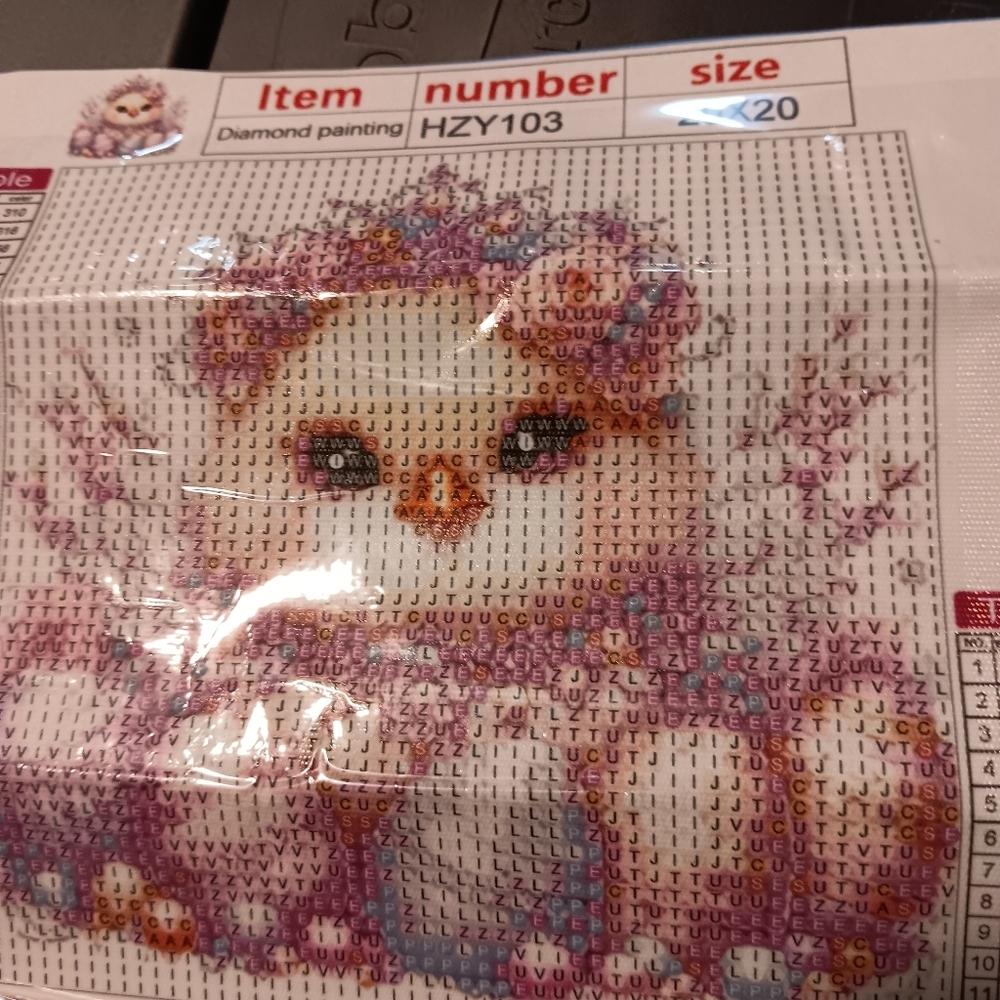 Cute Chicken Diamond Art Painting Kit 20x20